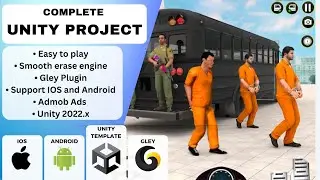 Unity source code: Prison Bus Simulator simulation ( Unity + Gley)