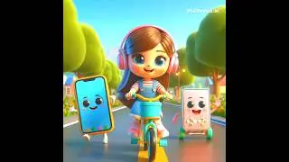 #The Cloth Doll and Her Digital Friends💻📱🚴#cartoon #animation