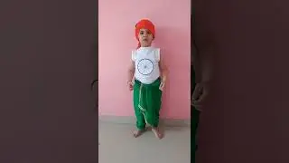 Fancy dress as Tiranga by 3 years old /Roleplay of national flag on independence day, Republic day