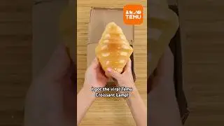 Is the viral Temu lamp a real croissant?! 🥐 #bread #funny #products #aliexpress #amazon #satisfying