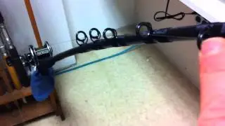 Acid wrap fishing rod layout