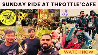 Sunday Ride to Throttle Shrottle Rider&rsquo;s Caf&eacute;  🏍️ | Delhi NCR Bike Ride Vlog | Moto Vlog India