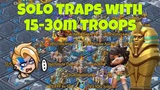Lords Mobile - BIG SOLO TRAPs with 15m+ troops are getting burned by DOM. Highlights