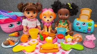 92 Minutes Satisfying with Unboxing Doll Kitchen Furniture Play Set Review Toys | ASMR