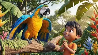 Minecraft Baby Parrot Sang on Top of a Jungle Tree | Nursery Rhymes for Kids & Baby Songs