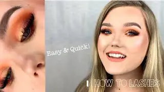 HOW TO APPLY FAKE LASHES EASILY! Prom & Any Occasion! | Rachel C