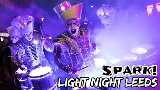 LIGHT NIGHT LEEDS 2022 SPARK! TRINITY LEEDS WORLDBEATERS (UK)