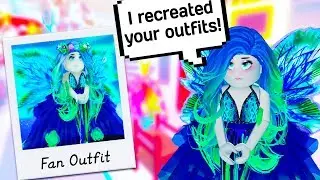 I COPIED MY FANS OUTFITS 😱👗 // Roblox Royale High School