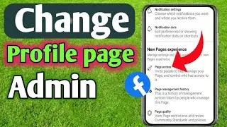 how to Facebook profile page admin change