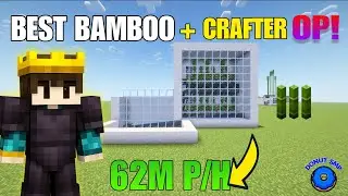 Donut SMP V1 Bamboo Farm Tutorial | OP Auto Crafter + Bonemeal Farm Design (Full Guide)