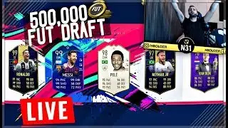 FIFA 19 35 FUT DRAFT IN A ROW (500 K DRAFT ) LIVE STREAM PART 2🔴