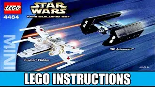 LEGO 4484 Instructions - Mini Building Set - X-wing Fighter & TIE Advanced - Star Wars