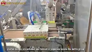 Side Loading Wrap-Around Case Packer|Beverage Packaging Process Overview #casepacker #packingmachine