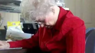 amazing sleeping grandma.....