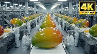 Inside a Dried Mango Factory &ndash; How Fresh Mangoes Become Sweet Dried Snacks (Full process)