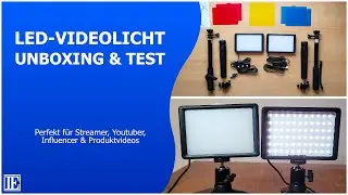 G&uuml;nstiges LED-Videolicht im Test: mit Stativ & Farbfiltern