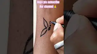 DIY How to make beautiful butterfly 🦋 tattoo by pen| #viral #trending #viralvideo #shorts #shorts