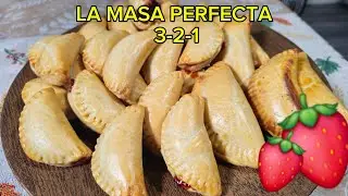 EMPANADITAS 3-2-1 CON FRESA 🍓 | Suaves, Deliciosas y Fáciles de Hacer😋👌❤️