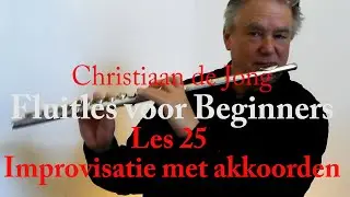 Dwarsfluit voor beginners, les 25, improvisatie met akkoorden