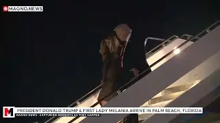 🇺🇸 President Donald Trump & First Lady Melania Arrive in Florida for Thanksgiving Holidays