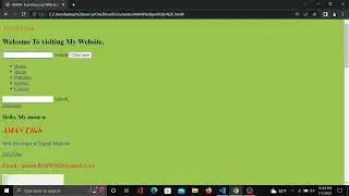 My Protfolio website create by using HTML and CSS .