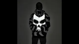 reflective skull hoodie