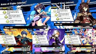 Dragalia Lost -  Fire Emblem: Kindred Ties | All Arena Fights (Infernal) [Full Clears]