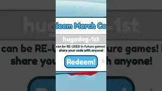 I Redeemed A Huge Dog Merch Code...😲 (Pet Simulator X) #shorts