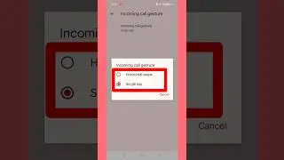 Incoming call gesture realme | How to change incoming call screen on realme #short #incomingcall