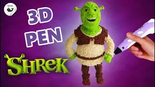3D ручка | Шрек| Как нарисовать Шрека 3D-ручкой. Ссылка на трафарет в описании