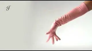Sensual Past Elbow Sweets Pink Long Leather Gloves by Ines
