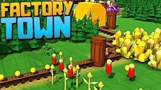 BUILDING SILOS TO MAKE MEGA PRODUCTION LINES - Factory Town Alpha - Factory Town Gameplay