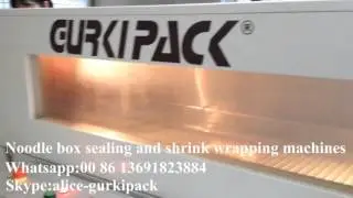 Noodle box sealing and shrink wrapping machines,automatic wrapping shrinking machine