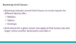 Bootstrap Chapter 4 – Bootstrap Grid Classes