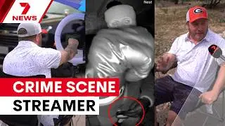 YouTuber quits construction to live stream crime scenes full-time | 7NEWS