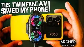 THIS TWIN FAN COOLER SAVED MY PHONE! 🔥 | ARCHER TECH LAB REVIEW 🔥😱❌ #tech #coolingfan #smartphone 