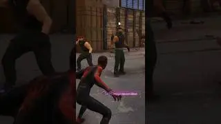 Every Thugs Reaction when miles bring out the Mega venom blast #shorts #spiderman #fyp #funny
