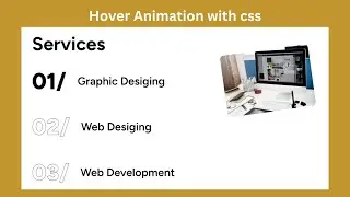 CSS Animation Tutorial: Creating Text Hover Effects for Website Sections