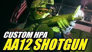 A Straight Up CQB Airsoft Killer! - Full Auto HPA AA12 Shotgun