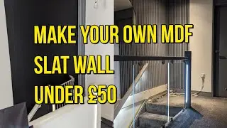 make your own MDF slat panel wall cheap