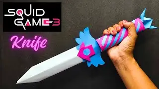 How To Make Squid Game Knife By Paper #papercraft #squidgame #netflix #netflixseries