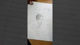 scout boy drawing ❤️