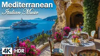 Italian Coastal Paradiso 🎶🌊 3+ Hours of Soothing Mediterranean Music & Dreamy Views