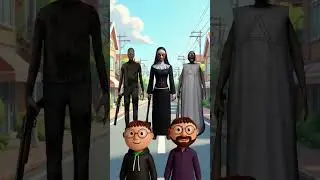 Evil Nun, Granny, and Grandpa Force Gulli Bulli to Subscribe Their YouTube Channel - @ProtestByArt