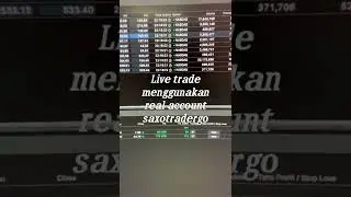live trade menggunakan real account saxotradergo