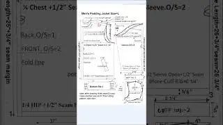 Padding jacket pattern, ep18 #shorts #short, @patternMe