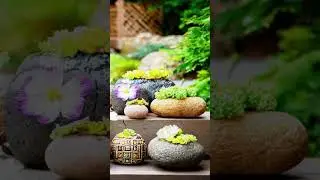 Stone Art Garden Ideas You need to try #outdoorliving #diygarden #stoneart #shorts