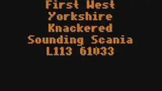 knackered sounding 61033 scania L113