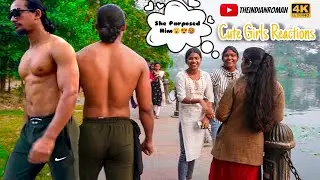 Indian Bodybuilder 💪 In Public | Cute Girl Reaction 😍 | @theindianroman ( Part : 2 )