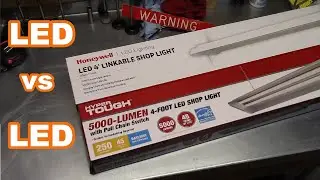 Walmart Hyper Tough VS Honeywell LED Shop Light Comparison